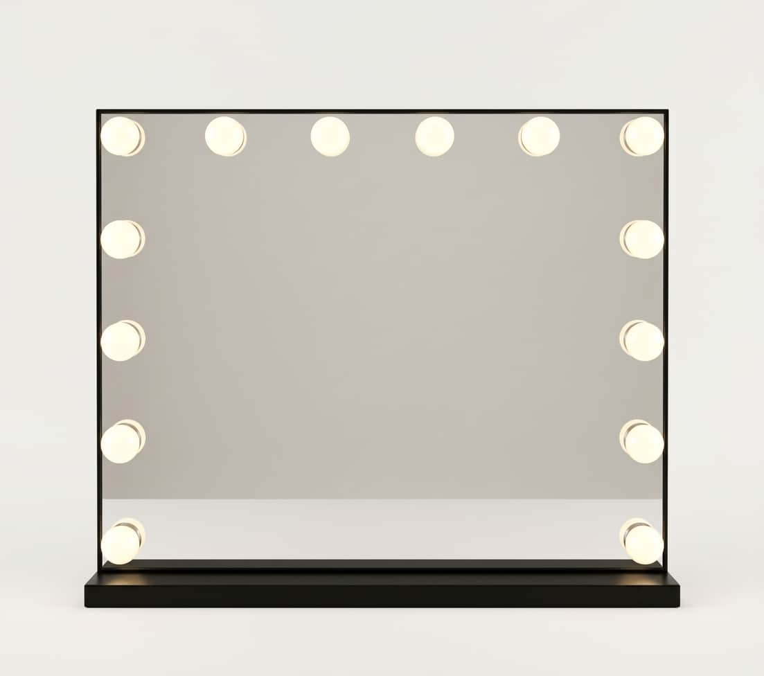 Linnéa – miroir de maquillage de table LED 24W noir