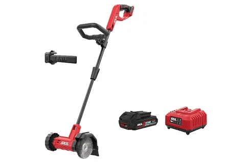 מברשת מסתובבת נטענת 20V להסרת עשבים שוטים במשטחים מרוצפים + מתנה - מטען + סוללה 2.0Ah Skil