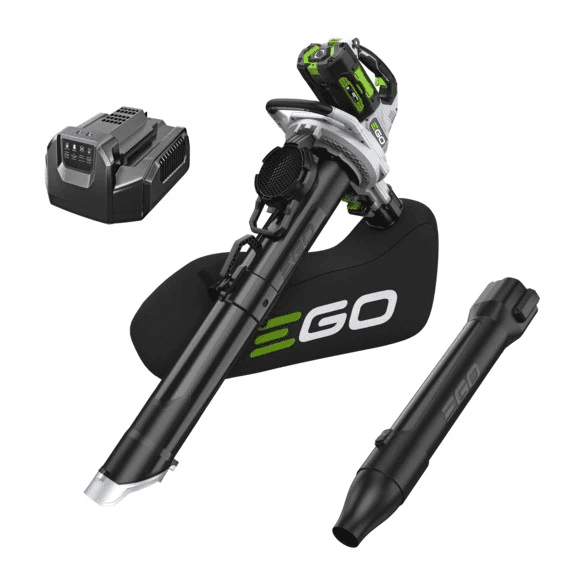 Blower / Leaf Vacuum / Mulcher Brushless 56V Cordless 3-in-1 with Collection Bag, 5.0Ah Battery and EGO Charger EGO Power+