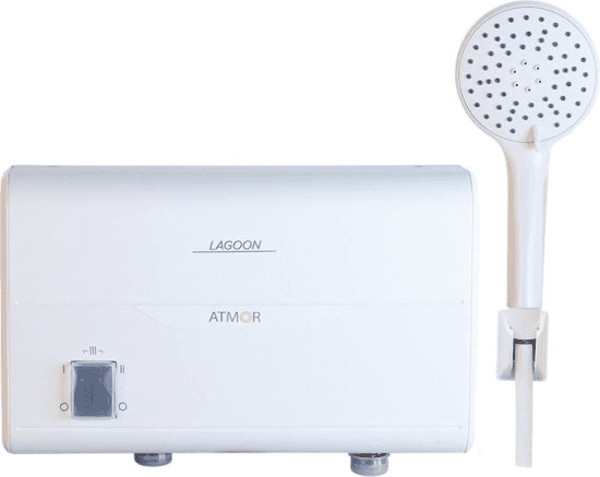 سخان مياه فوري Atmor Lagoon 5.5KW للدش - أبيض - تسخين سريع مع توفير الطاقة