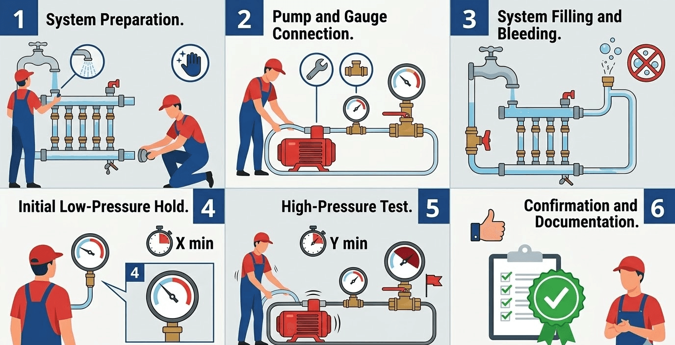 Pressure testing for SP piping – step-by-step guide according to SP 2026 instructions
