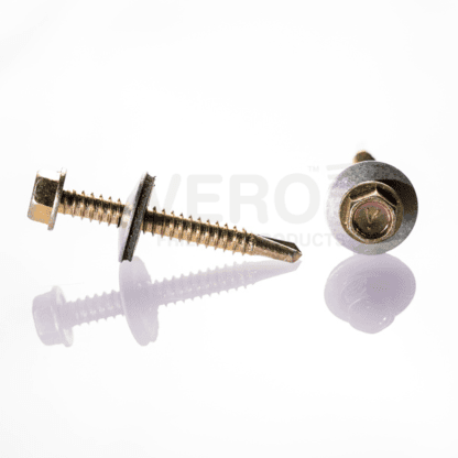 Self-drilling roofing screw with VERO washer #14 (6.3 mm) – various lengths from 3/4″ to 6″ – high quality from Taiwan