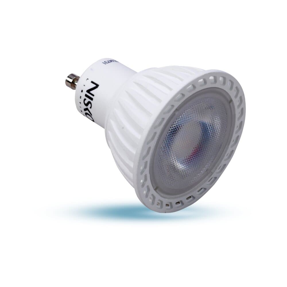 Nisko Dicroic LED White Dimmable Spotlight 36° GU10 7W Warm White