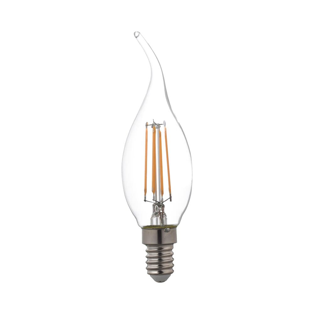 Transparent Teardrop Candle Bulb E14 5W Warm Ambiance Light Nisko
