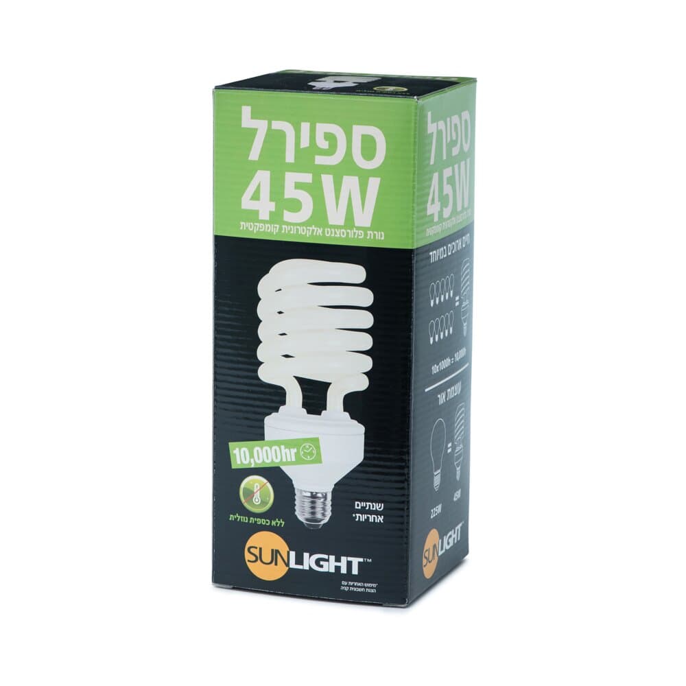 Мини спиральная лампа 45W E27 тёплый свет Nisko