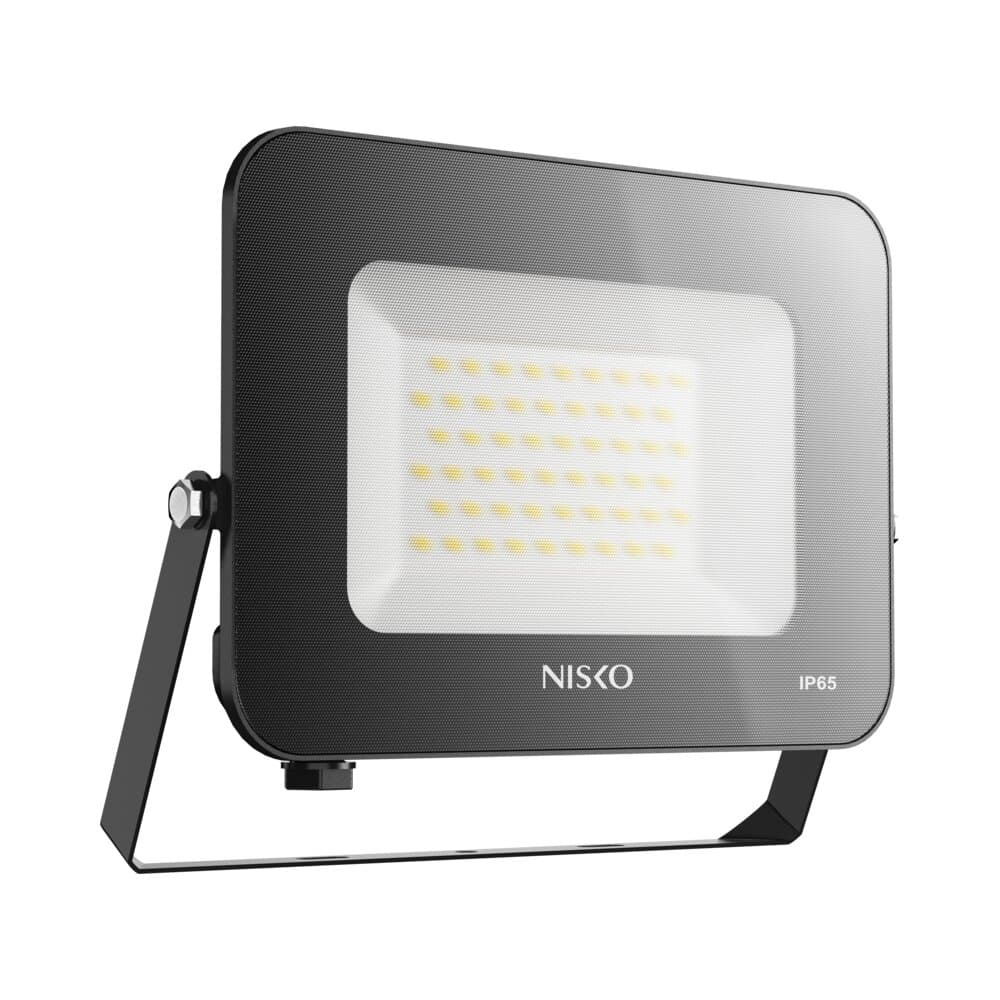مصباح الفيضان الأسود EAGLE 50W IP65 مع خلية ضوئية إضاءة باردة Nisko