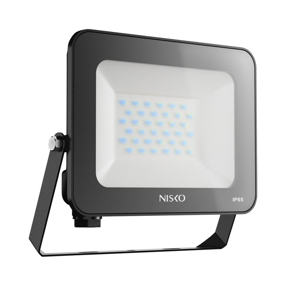 فانوس إضاءة خارجي أسود COLOR EAGLE 30W IP65 ضوء أزرق Nisko