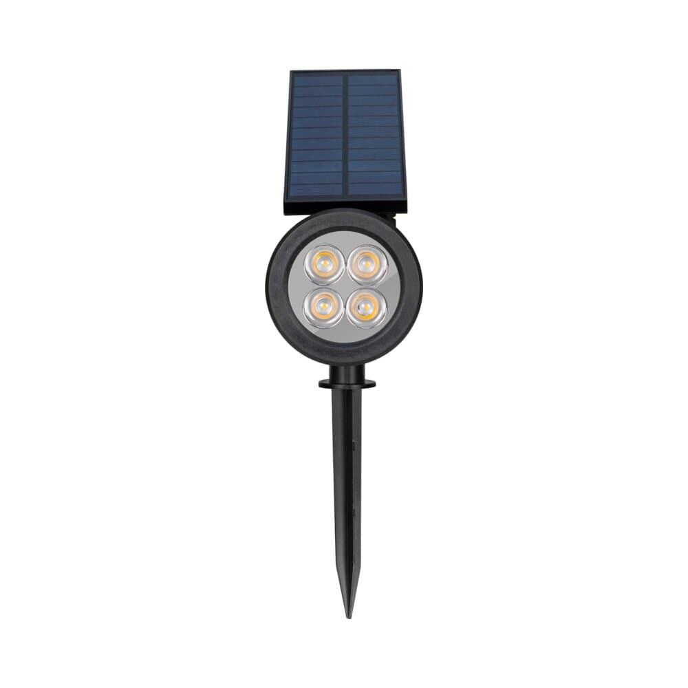 Black Solar Spike 5W IP65 Warm Light Nisko