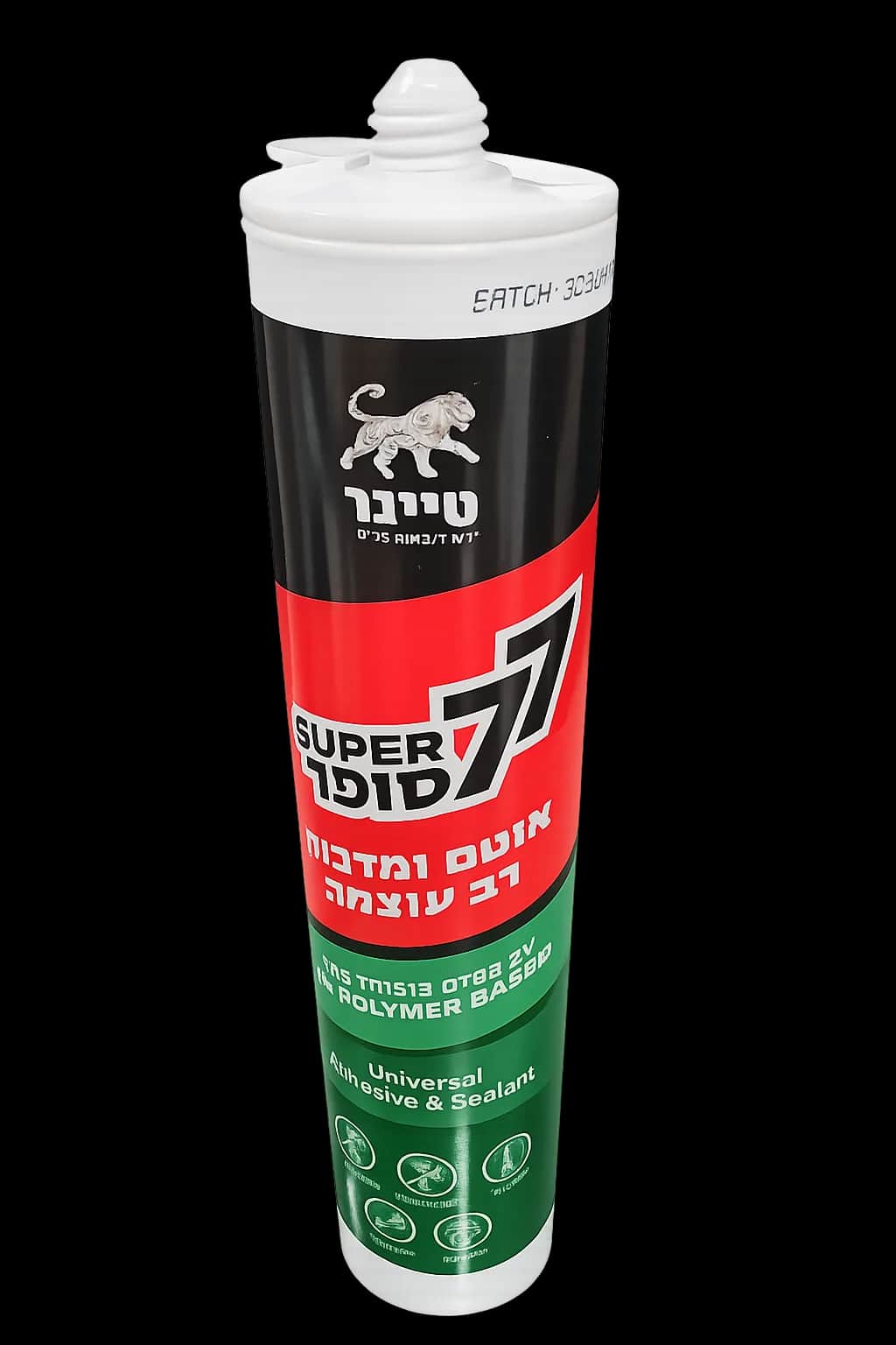 SUPER 77 – דבק ואוטם מקצועי MS Polymer רב עוצמה 290 מ״ל
