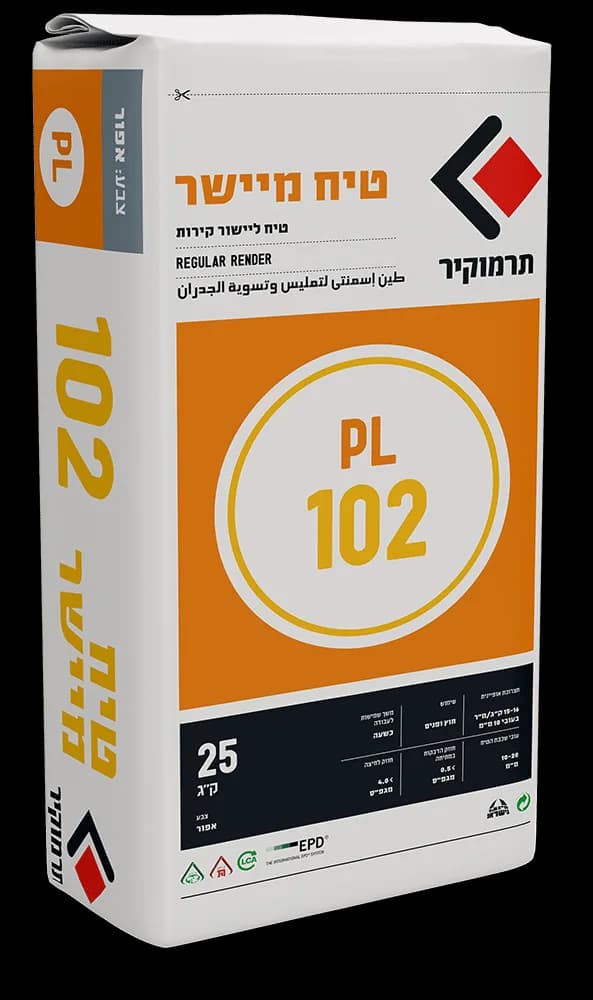 Termokir 102 PL — Leveling Plaster for Normal and Marine Environments