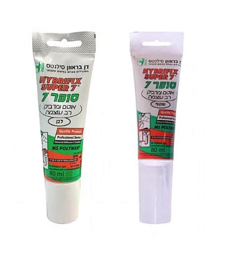 HYBRIFIX SUPER 7 – דבק ואיטום MS Polymer לבן 80 מ״ל