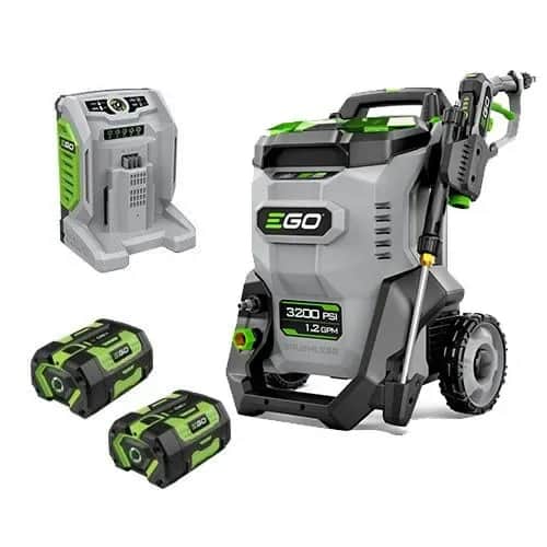 غسالة ضغط قابلة لإعادة الشحن Brushless 56V + بطارتان 7.5Ah + شاحن سريع جداً EGO EGO Power+