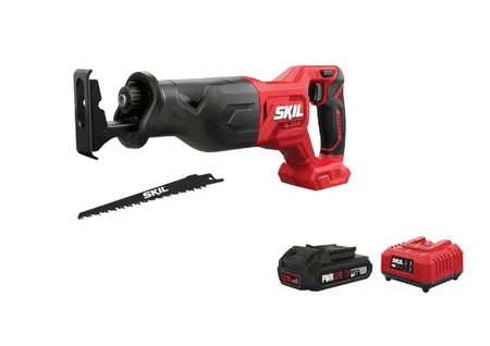 20V Brushless Cordless Reciprocating Saw for Versatile Cutting Tasks - Includes 2.0Ah Battery + Charger SKIL