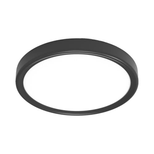 Black Surface-Mounted Panel CLOCK 18W 23CM 3CCT