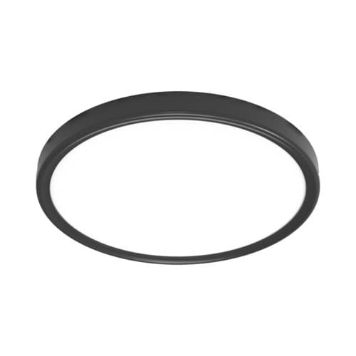 Black Surface-Mounted Panel CLOCK 24W 30CM 3CCT