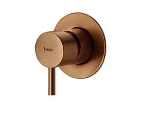Fine 3-Way Diverter Set, Complete, Matzada Hamat 305281 | Brushed Copper F20S