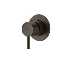 3-Way Fine Concealed Mixer Set, Complete, Matza Hamat 305281 | Brushed Black GM