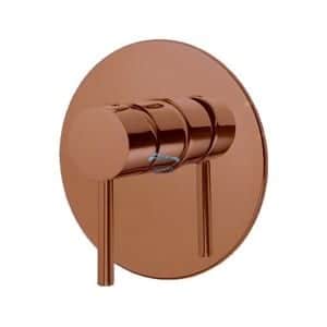 3-Way Complete Concealed Diverter Set, Matzada 40 mm, Hamat 305289 | Brushed Copper F20S