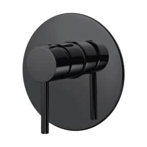 3-Way Concealed Mixer Set, Complete, Mazada 40 mm, Hamat 305289 | Brushed Black GM