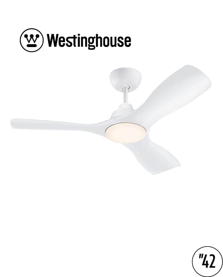 מאוורר תקרה 42" MONTANA מונטנה WESTINGHOUSE — לבן מט - מנוע DC שקט