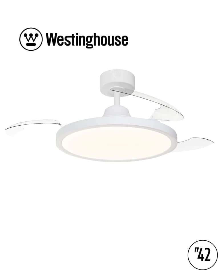 מאוורר תקרה 42" LAGUNA לגונה WESTINGHOUSE — לבן · שקוף