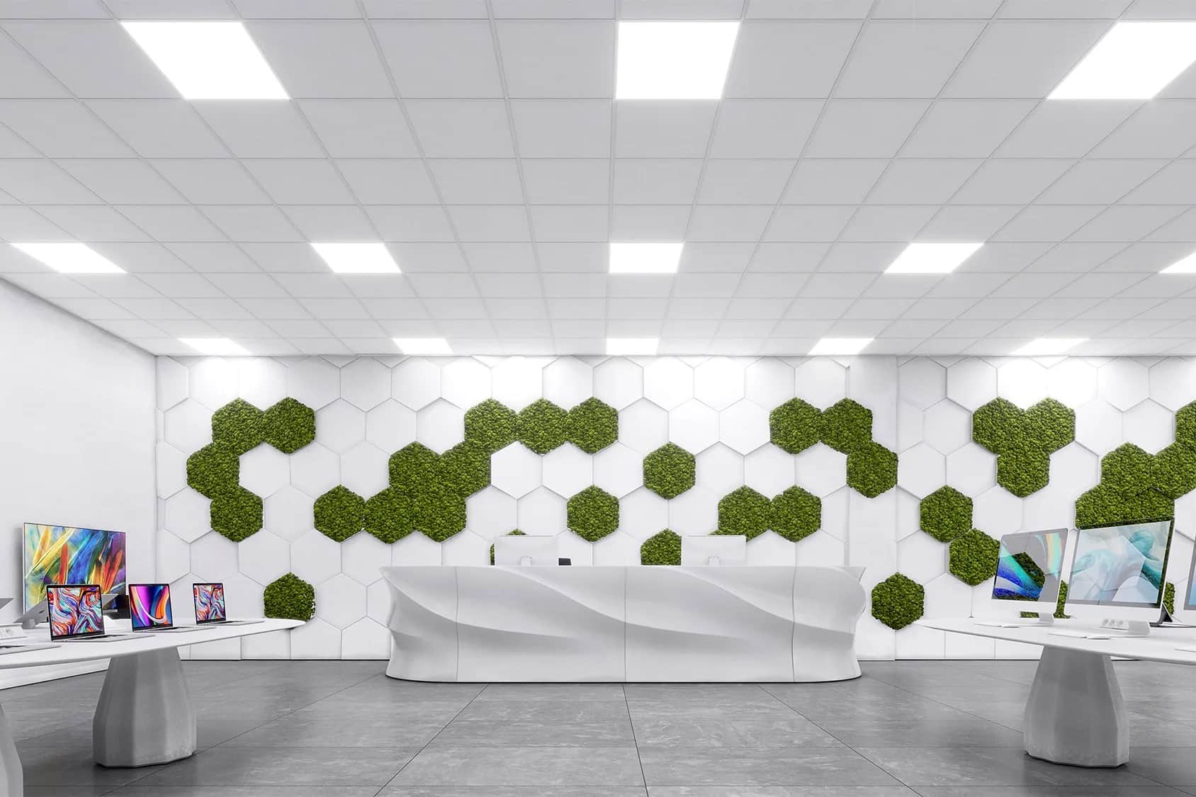 Plafond acoustique Orbit (Marganit jaune) à poser 61/61 cm - lot de 16 dalles