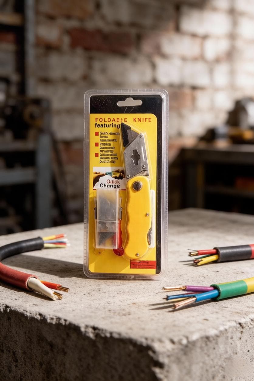 Folding Carpenter Knife with Quick Blade Change - Quick Change RAMO Heavy Duty