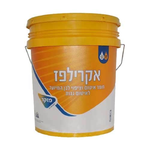 אקרילפז פזקר – חומר איטום אקרילי בגוון לבן בנפח 20 ליטר