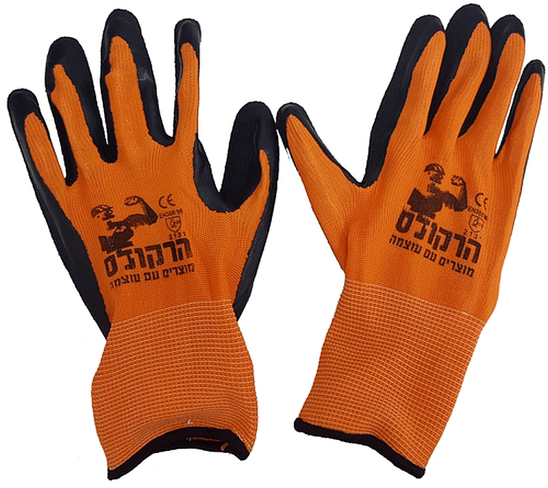 Hercules Protective Gloves buying guide - Hercules Work Gloves for Warehouse, Spongy Latex, Orange, XL