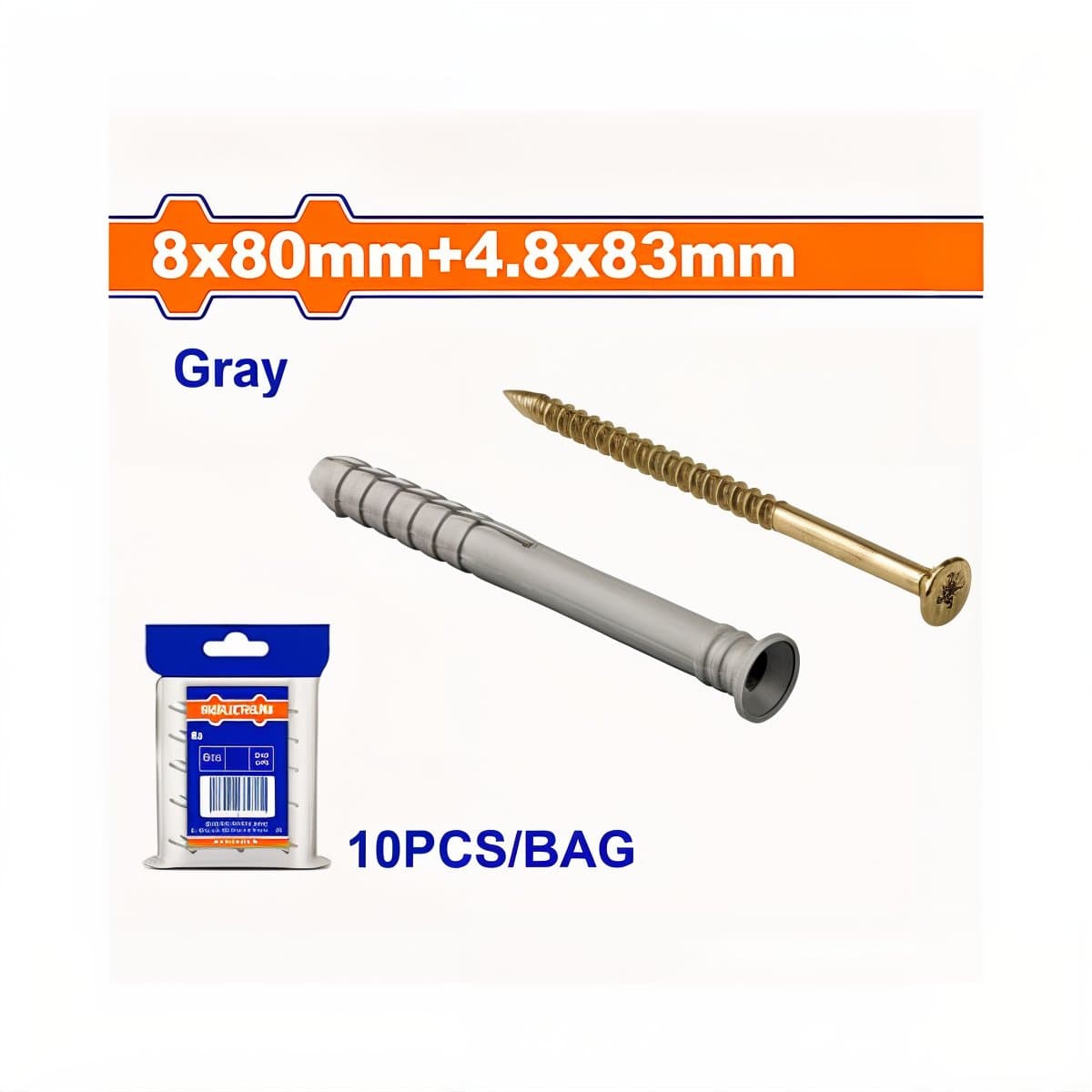 8/80mm Knock-in Dowels – Pack of 10 Units