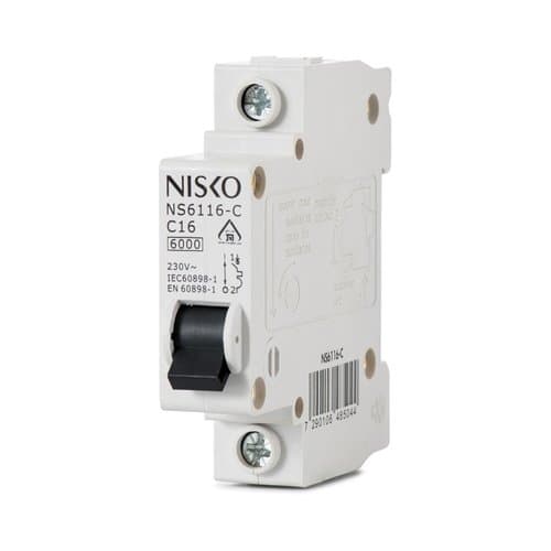 Miniature Household Circuit Breaker 6KA Type C Single Phase NS6132-C 1P 32A Nisko