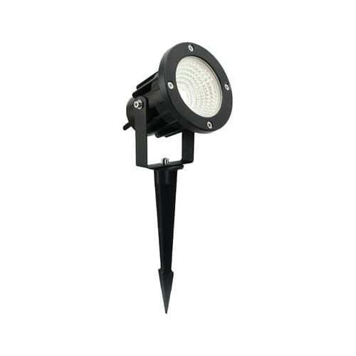 Black Garden Spike 12W 12-24V AC/DC IP65 Warm White Nisko