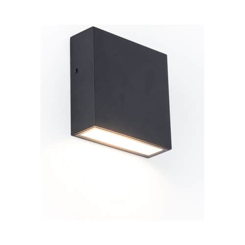 Black Wall-Mounted GEMINI-XF DOWN LUTEC 7.4W IP54 Warm Light Nisko