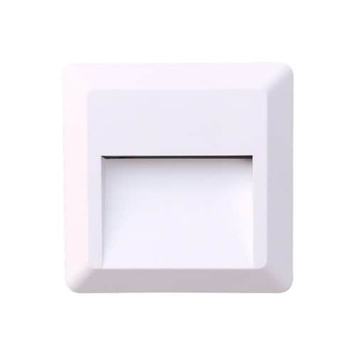 White Wall-Mounted LOTUS-S 2W IP65 3CCT Nisko