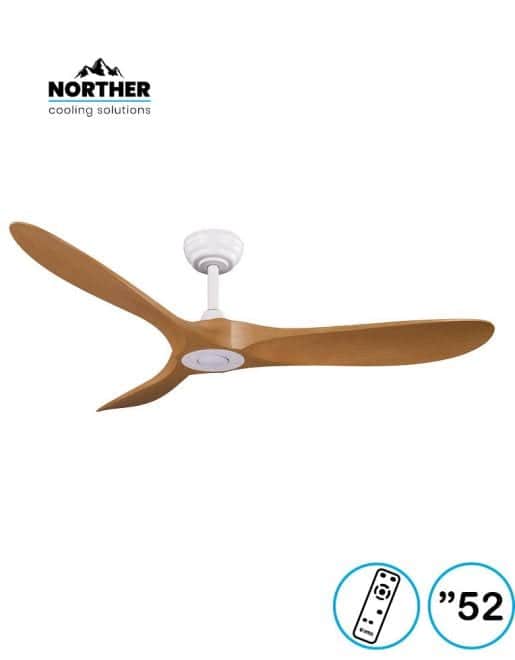 מאוורר תקרה Norther YORK 52 אינץ׳ כולל שלט