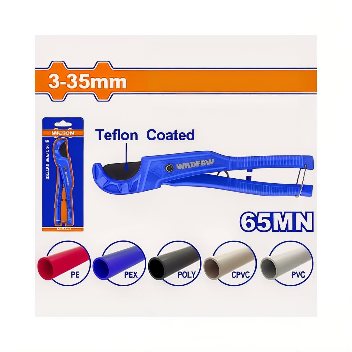 PVC Pipe Cutter – Cuts 3-35mm Diameter