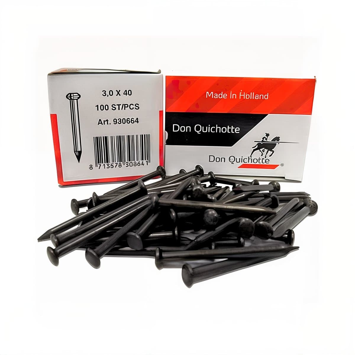 Don Quixote Steel Decorative Nail – Size 5×3 mm, Made in Holland, Price per Box (of 100 Nails)
