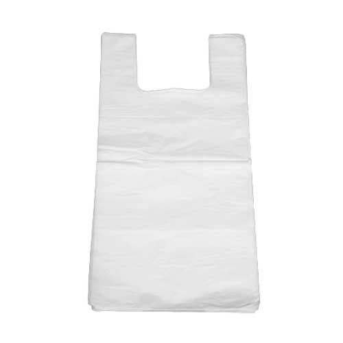 White T-Shirt Bag 30×60 cm – Ideal Packaging Solution